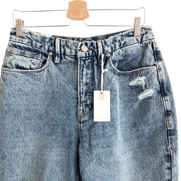 Good American 90s Duster Straight Leg Jeans Size 10 - Picture 9 of 12